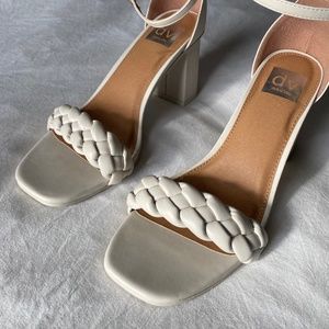 Dolce Vita Ivory Braided Heels - Brand New